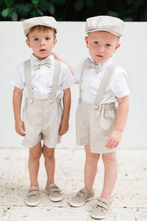 The sweetest ring bearer outfits: http://www.stylemepretty.com/2016/05/24/laid-back-cocktail-hour-wedding/ | Photography: Ozzy Garcia - http://ozzygarcia.com/ Ring Bearer Outfit Shorts, Toddler Ring Bearer Outfit, Ringbearers Outfits, Ring Bear, Bearer Outfit, Pink Sapphire Ring Engagement, Cocktail Hour Wedding, Vintage Engagement Rings Sapphire, Blue Topaz Engagement Ring