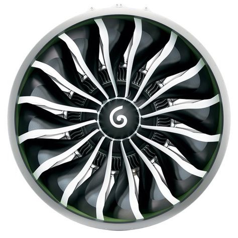 Rendering of the GE9X fan using a new fourth-generation composite Jet Turbine Engine, Engine Tattoo, Plane Engine, Jet Turbine, Mechanic Tattoo, Turbine Engine, Aircraft Mechanics, Carbon Fiber Composite, Passenger Aircraft