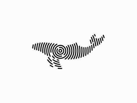 Whale And Sound Wave by Lucian Radu on Dribbble Sound Waves Design, Waves Symbol, Sound Logo, Music Logo Design, Soundwave Art, Whale Logo, Waves Logo, Surfboard Design, Generative Design