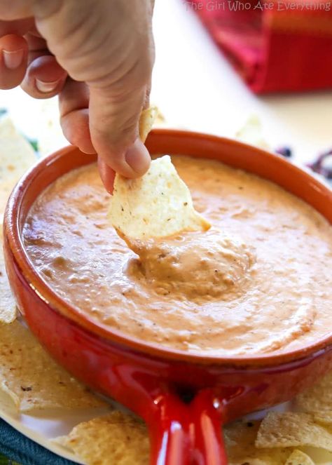 Feb 21, 2022 - This is the Best Bean Dip Ever - creamy, spicy, and the perfect texture for dipping. Bring this Mexican appetizer to watch the game. Best Bean Dip, Half Recipe, Bean Dip Recipe, Baked Dips, Bean Dip Recipes, The Girl Who Ate Everything, Best Beans, Bean Dip, Dips And Spreads