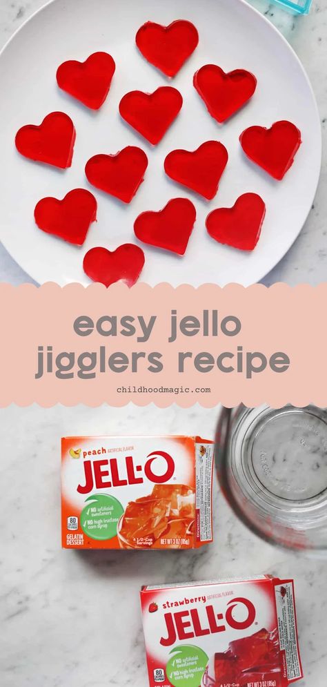 Jello Jigglers - Childhood Magic Jello Lollipop Recipe, Jello Jigglers How To Make, Recipes Using Jello Powder, Hello Jigglers, Jello Ideas For Kids, How To Make Jello Jigglers, Finger Jello Recipe Without Knox, Jigglers Recipe Jello, Jello Shapes