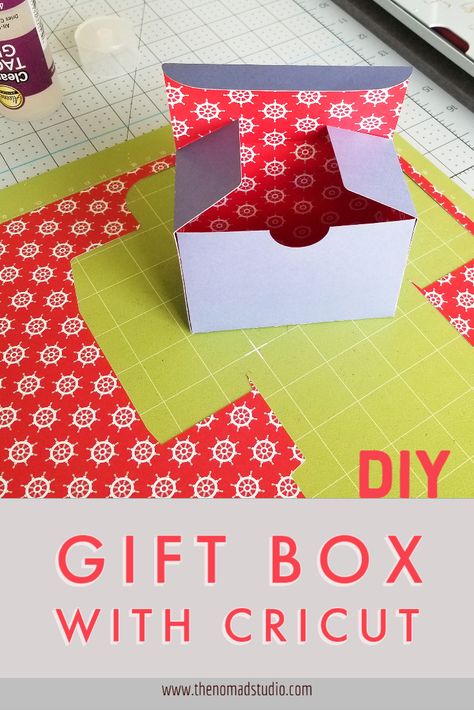 Cricut Small Gift Boxes, Cricut Box Svg Free, How To Make Gift Boxes With Cricut, Cricut Joy Box Templates Free, How To Make Boxes With Cricut, Diy Box Cricut, Gift Box Cricut Template, Cardstock Gift Box Diy, Cricut Boxes Templates Free Printable