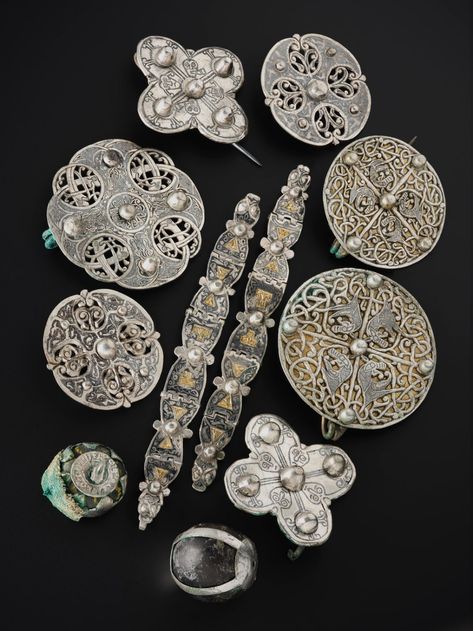 Viking-Age Galloway Hoard Debuts in Scotland | Smart News | Smithsonian Magazine Silver Objects, Viking Jewellery, The Story So Far, Pectoral Cross, T Craft, Norse Jewelry, Blood Brothers, Ancient Vikings, Tablet Weaving