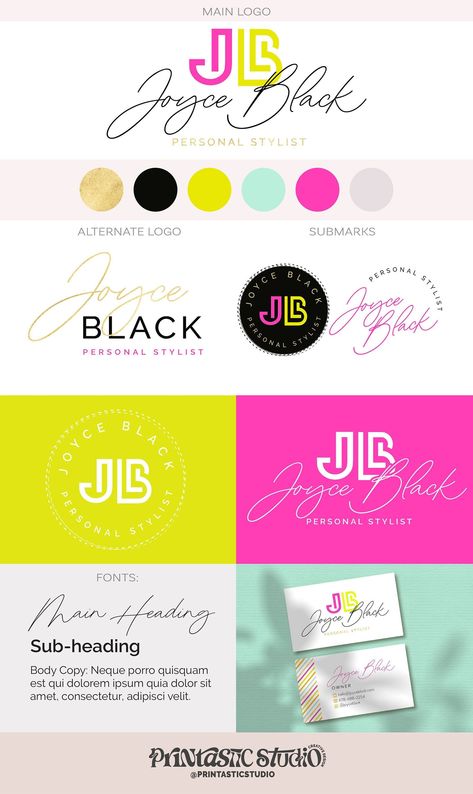 Feminine Branding Package, Hot Pink Gold Logo, Makeup Artist Event Planner Photography Watermark Neon Branding Kit Fashion Boutique Logo Set #i_lovephoto #vector🍵 Modern Fun Logo Design, Branding Design Logo Colour Palettes, Neon Logo Ideas, Brand Kit Color Palette, Color Palette For Business Brand, Branding Kit Templates Free, Color Combinations For Logo, Feminine Branding Logo Color Palettes, Pink Brand Identity