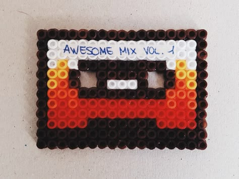 Vinyl Record Perler Beads, Cassette Tape Perler Beads, Marvel Fuse Beads, Perler Bead Marvel Pattern, Cassette Tape Pixel Art, Arctic Monkeys Perler Beads, Broadway Perler Beads, Perler Bead Patterns Music, Tv Girl Perler Beads