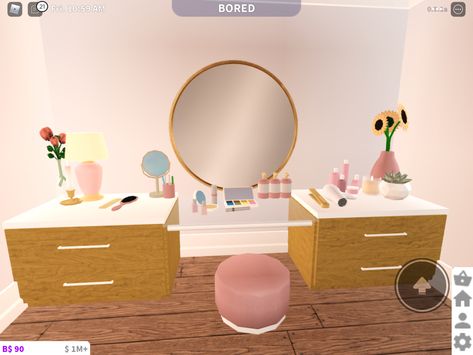 American Doll House, Bloxburg Rooms, Bloxburg Bedroom, Bloxburg Hacks, Blox Burg, Roblox House, Tiny House Bedroom, Bloxburg Houses, Bloxburg Decals Codes Wallpaper