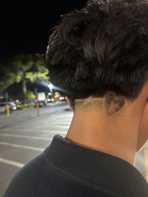 Taper Fade With Initial Design, K Initial Haircut, A Initial Haircut Design, Letter Initial Haircut Design, Initial Haircut Design, Initial Haircut, Edgar Cut Hair, Undercut Ideas, Boyfriend Hair