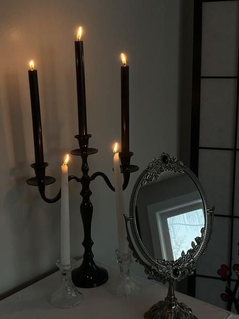 Goth Aesthetic Room, Swivel Mirror, Gothic Decor Bedroom, Mirror Stand, Gothic Room, Elegant Mirror, Retro Mirror, Moody Bedroom, Elegant Mirrors