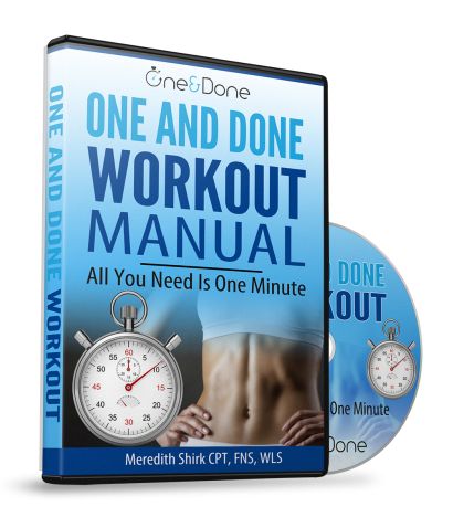 One and Done Workout is an efective training program that helps in keeping you fit and healthy by devoting just 7 minutes a day. One Minute Workout, Svelte Training, Sprint Interval Training, Meredith Shirk, Weight Training Programs, 7 Minute Workout, One And Done, Indoor Workout, Fitness Blogs