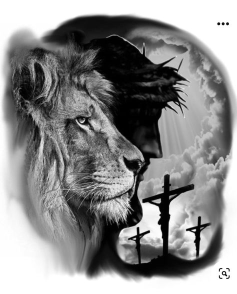 God Gives His Toughest Battles Tattoo, Jesus Lion Tattoo, Archangel Tattoo Design, Tattoo Jesus, Jesus Tattoo Design, Dove Tattoo Design, Black Men Tattoos, Tattoo Design For Hand, Lion Tattoo Sleeves