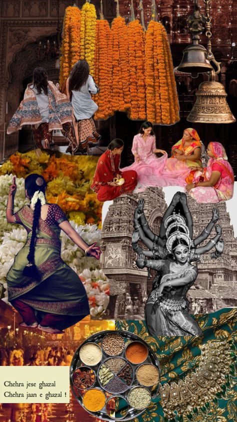 INDIA 💛🧡 #india #indian #indiangirl #culture #tradition #temple #indianaesthetic Indian Aesthetic Wallpaper, South Indian Culture, Art Forms Of India, Mood Board Fashion Inspiration, Pakistani Art, South Asian Aesthetic, Rajasthani Art, South Asian Art, Festivals Of India