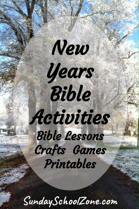 Ring in the New Year with great FREE printable Bible activities. New Year Bible Crafts For Kids, New Year Sunday School Lesson Preschool, New Year Sunday School Crafts, New Years Sunday School Crafts, New Year Sunday School Lesson, Sunday School New Years Lesson, New Years Sunday School, January Sunday School Lessons For Kids, New Years Lesson For Kids Church