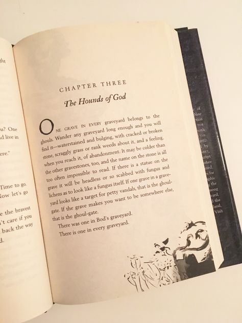 The Graveyard Book by Neil Gaiman Interior book design, layout Illustrations by Dave McKean Novel Design Layout, Book Typography Layout, Book Chapter Design Illustrations, Book Chapter Illustration, Chapter Page Design Layout, Chapter Design Ideas, Book Inside Pages Design, Old Book Layout, Novel Layout Design