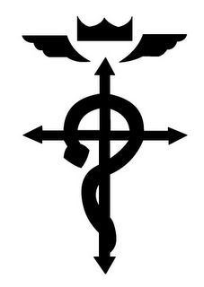 The flamel symbol- with Psalms 30:5 or Romans 5:8 above the wings :) Full Metal Alchemist Art, Brotherhood Tattoo, Fullmetal Alchemist Cosplay, Anime Decals, Full Metal Alchemist, Metal Tattoo, Fullmetal Alchemist Brotherhood, Gurren Lagann, Tampa Bay Lightning