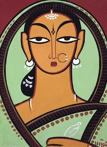 Jamini Roy Paintings | Buy Posters, Frames, Canvas, Digital Art & Large Size Prints Of The Famous Old Master's Artworks Jamini Roy Paintings, Kalighat Paintings, Painting Strokes, Jamini Roy, Modern Indian Art, Frames Sizes, Bengali Art, Indian Painting, Madhubani Art