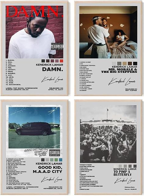 Kendrick Album Cover, Kendrick Album, Kendrick Lamar Album Cover, Kendrick Lamar Album, Good Kid Maad City, To Pimp A Butterfly, Classroom Wall Decor, Music Signs, Music Album Covers