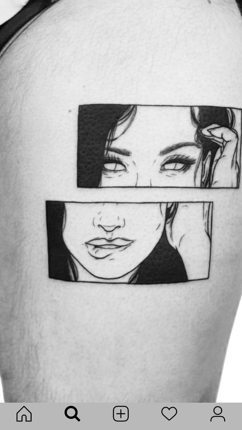 Comic Strip Tattoo, Strip Tattoo, Tattoos 2024, Mini Drawings, Anime Tattoos, Tattoo Inspo, Tattoo Idea, Comic Strip, New Tattoos