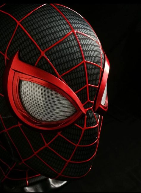 Spider-man Miles Morales Helmet Cosplay Spiderman Halloween •#Ad• Spiderman Halloween, Real Spiders, Spiderman Mask, Spider Man Miles, Spider Man Miles Morales, 3d Mask, Miles Morales Spiderman, Halloween 3d, Mask Costume