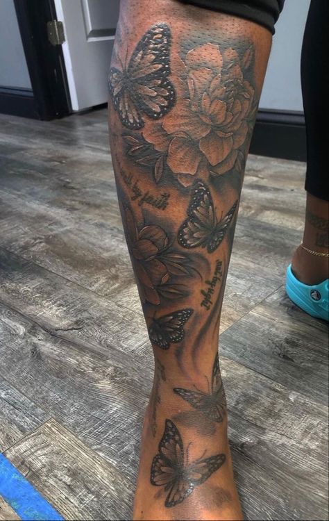 Leg Tattoos Black Women, Tattoo Designs Floral, Tattoo Designs Skull, Tattoo Designs Black And White, Tattoo Designs Watercolor, Tattoo Designs Mandala, Tattoo Designs Traditional, Tattoo Designs Japanese, Tattoo Designs Geometric