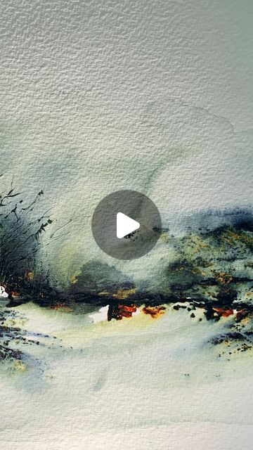 Watercolor Scenery Tutorial, Watercolour Videos Tutorials, Watercolour Abstract Landscape, Abstract Watercolour Painting, Abstract Landscape Painting Watercolor, Loose Watercolor Landscape, Landscape Paintings Watercolor, Abstract Landscape Painting Acrylic, Abstract Watercolor Tutorial