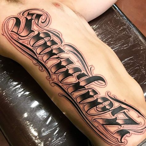 Sanchez Tattoo Last Name, Forearm Name Tattoos, Glow Tattoo, Arm Tattoos For Guys Forearm, Tattoo Font For Men, Typography Tattoo, Tattoo Lettering Design, Chicano Style, Chicano Style Tattoo