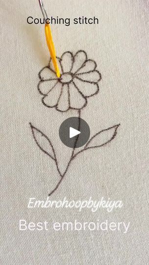 Rumal Design, Couching Embroidery Design, Couching Stitch, Hand Embroidery Pattern, Embroidery And Stitching, Embroidery Hoop, Embroidery Art, Flower Power, Embroidery Patterns