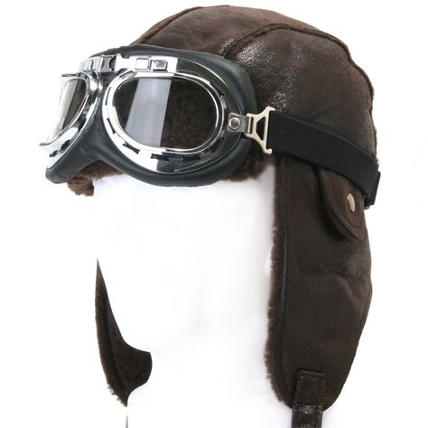 ililily Aviator Hat Winter Snowboard Fur Trim Ear flaps Trooper Trapper Pilot Hat with Goggles (aviator-403-2) Pilot Goggles, Hat With Goggles, Aviator Goggles, Pilot Hat, Skate Street, Aviator Hat, Aviators Women, Yokai Watch, Trapper Hats