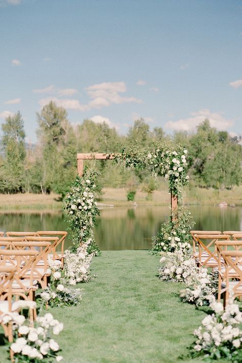 Crafting timeless moments, one detail at a time. Elevate your wedding ceremony with our enchanting arches and elegant chairs. Let the love story begin amidst picture-perfect settings. 💒✨ #WeddingCeremony #EventRentals #CherishedMoments #TimelessElegance #SonomaCrossbackChairs Garden Simple Wedding, Ceremony Arches Outdoor, Outside Wedding Venues Outdoor Ceremony, Summer Wedding Venues Outdoor Ceremony, 50 Person Wedding Ceremony, Outside Wedding Ceremony Arch, Wedding Arch Greenery White Flowers, Outdoor Wedding Altar Ideas, Outdoor Small Wedding Ceremony