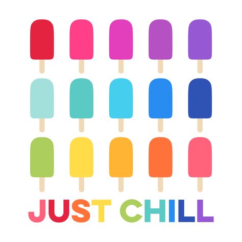 Free Just Chill Rainbow Popsicles Wall Art Printable Rainbow Popsicles, Popsicle Art, Just Chill, Rainbow Decorations, Rhinestone Art, 1st Day Of School, Planner Binder, Flower Art Painting, Wall Art Printable