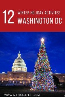 Fun things to do in DC during winter holiday season #washingtondc #dc #winter #christmas #holidays #holidayseason #activities #fun #travel Christmas In Dc, Washington Dc Winter, Washington D C, Dc Winter, Things To Do In Dc, Dc Christmas, Dc Monuments, Usa Holiday, Things To Do In Washington