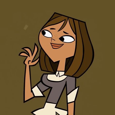 Courtly Total Drama, Mean Characters, Courtney Total Drama Pfp, Tdi Courtney, Total Drama Island Courtney, Courtney Total Drama Aesthetic Pfp, Total Drama Courtney Icon, Brunette Pfp, Heather Total Drama Front Profile