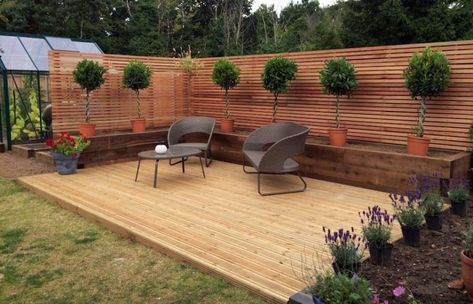 Things You Need to Know Before Building Garden Decking Small Garden Decking Ideas, Patio Planting, Decking Designs, Vegetable Garden Planters, Decking Garden, Landscaping Patio, Garden Decking, Decking Ideas, Vegetable Planters