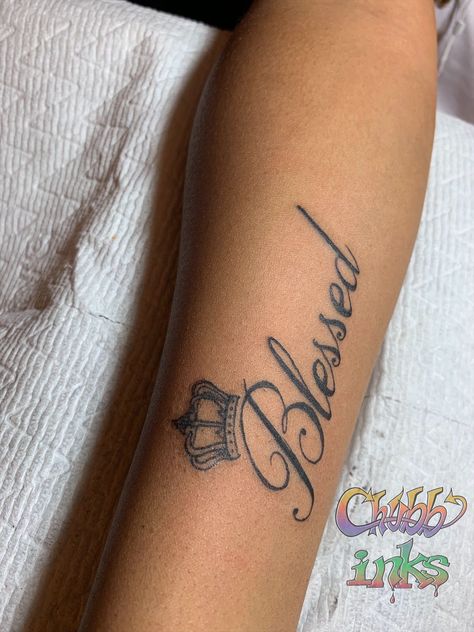 Hand Tattoos For Black Women, Tattoo Ideas Female Baddie, Blessed Tattoo, Cute Foot Tattoos, Hand Tattoos For Girls, Cute Hand Tattoos, Beautiful Tattoos For Women, Neck Tattoos Women, Forarm Tattoos