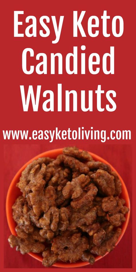 Candy Walnuts Recipe Easy, Candied Walnuts Recipe, Candied Walnut Recipe, Walnuts Recipe, Healthy Foods To Make, Baking Powder Uses, Keto Candy, Walnut Recipes, Roasted Walnuts