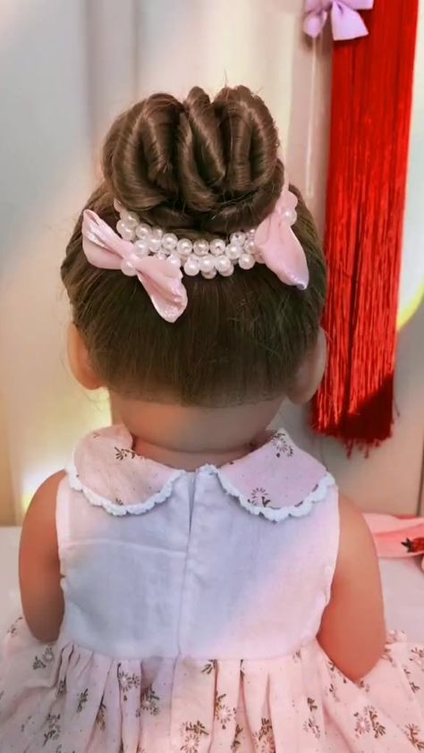 Toddler Hairstyles Girl Fine Hair, Girly Hairstyles, Hair Style Vedio, Girl Hair Dos, Beautiful Braided Hair, Toddler Hairstyles Girl, Hair Braid Videos, Peinados Fáciles Para Cabello Corto