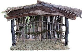 dk Art and Stuff: Creche How-To Make a Nativity Stable Creche Ideas, Living Nativity, Rustic Nativity, Nativity Scene Diy, Nativity Creche, Nativity Stable, Outdoor Nativity, Christmas Manger, Diy Nativity