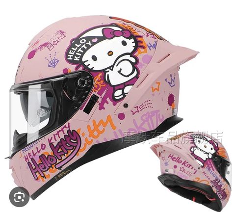 Hello Kitty Bike Helmet, Hello Kitty Motorcycle Helmet, Hello Kitty Helmet, Hello Kitty Motorcycle, Pink Motorcycle Helmet, Hello Kitty Bike, Offroad Motorcycle, Pink Motorcycle, Hello Kitty Car