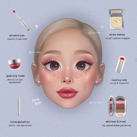 All Posts • Instagram Christmas Makeup Ideas, Ariana Grande Anime, Ariana Grande Makeup, Ariana Grande Singing, Rem Beauty, Makeup Cute, Celebrity Artwork, Ariana Grande Drawings, R E M Beauty