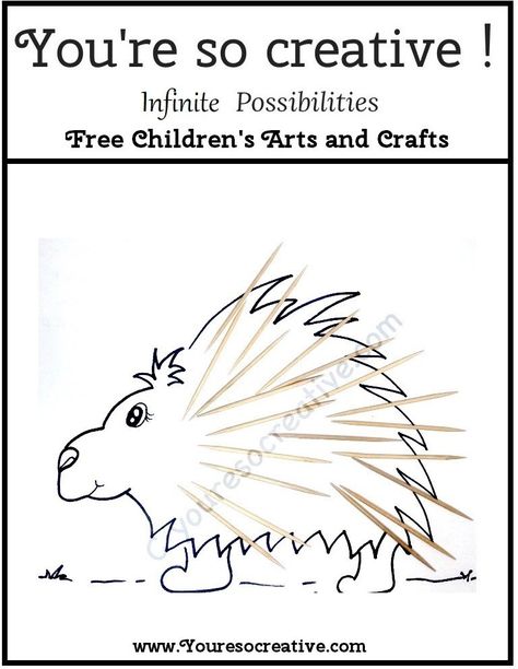 Porcupine Preschool Craft, Porcupine Craft, Acne Home Remedies, Leaf Projects, Home Remedies For Acne, Good Nutrition, Arts And Craft, Afterschool Activities, Creatures Of The Night