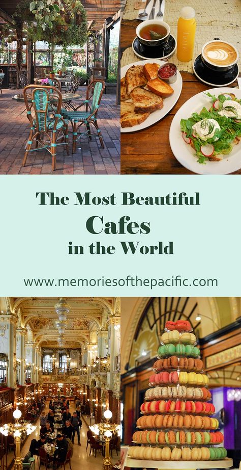 10 Amazing Cafes Around the World Most Beautiful Cafes In The World, Coffee Tiktok, Cafe Names Ideas, Vintage Coffee Shops, Coffee Around The World, Cafe New York, Unique Cafe, Cozy Coffee Shop, Parisian Cafe