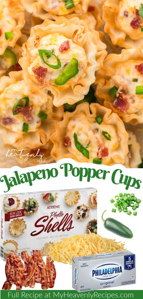 Jalapeno Popper Cups Jalapeno Popper Cups, Wonton Cups Appetizers, Jalapeno Appetizer, Superbowl Party Appetizers, Phyllo Shells, Football Super Bowl, Simple Appetizer, Crafty Morning, Wedding Appetizers