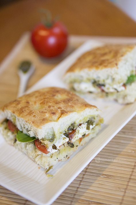 Roasted Tomato and Mozzarella Panini – Starbucks Copy Cat Recipe — JaMonkey - Atlanta Mom Blogger | Parenting & Lifestyle Starbucks Chicken Pesto Sandwich, Starbucks Chicken Caprese Panini Recipe, Starbucks Mozzarella Panini, Starbucks Food Copycat Recipes, Starbucks Panini Recipe, Copycat Starbucks Sandwich Recipes, Copycat Starbucks Sandwich, Starbucks Sandwich Recipes, Starbucks Recipes Food