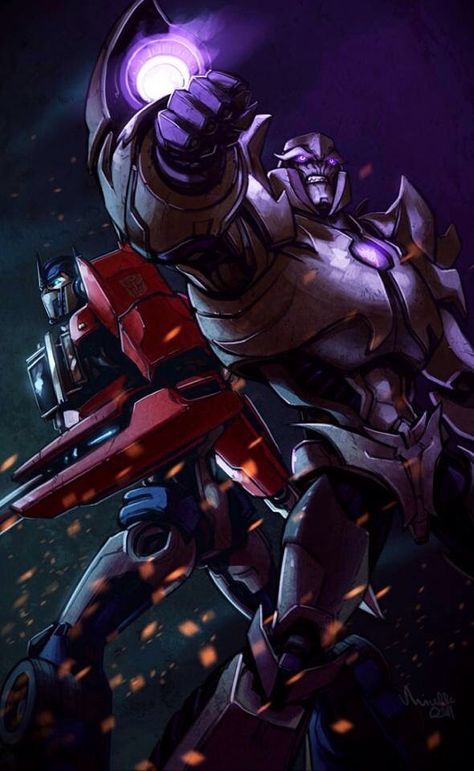 TFP Optimus Prime and Megatron.  They are so cool when they battle together and not against each other! Megatron Prime, Optimus Prime Art, Optimus Prime Wallpaper, Transformers Cybertron, Orion Pax, Transformers 4, Transformers Decepticons, Transformers Funny, Transformers Autobots