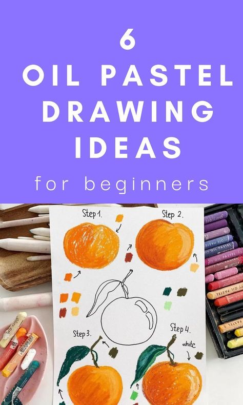 How to draw clementine | Oil pastel drawing tutorial for beginners | how to draw with oil pastel | drawing ideas for newbies | art ideas for summer | #oilpastel #howtodraw #artist Step By Step Pastel Drawing, Pastel Sticks Art, Oil Pastel Art Projects For Elementary, How To Draw With Pastels Step By Step, Oil Pastel Tutorial Step By Step Easy, Simple Oil Pastel Art Ideas, Oil Pastels And Watercolor, Beginner Oil Pastel Step By Step, Oil Pastel Art Lesson