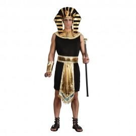 King Pharaoh, Wicked Costumes, Egyptian King, King Costume, Egyptian Kings, Fancy Dress Outfits, National Dress, Black Tunic, Historical Costume