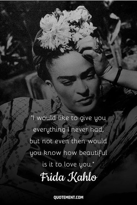 Explore an amazing collection of Frida Kahlo quotes celebrating a life lived unapologetically, boldly, and always with fearless expression! Frida Quotes, Frida Kahlo Quotes, Positive Quotes Wallpaper, Art Of Letting Go, Frida Art, Quotes To Inspire, Lovely Quote, Authentic Living, Romantic Quotes