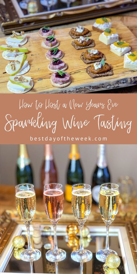 Champagne Party Food, Prosecco Tasting Party, Champagne And Cheese Pairing, At Home Wine Tasting Party Ideas, Champagne Pairings Appetizers, Prosecco Food Pairing, Champagne Pairing Food, Champagne Tasting Party, Champagne Appetizer Pairing