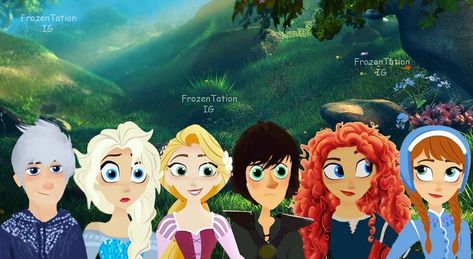 Finally! Rise of the brave tangled frozen dragons edit! and its in tangled the series style!💚🐉💛☀️🧡🏹🖤🌙💙❄❤💐🌠 #rotbtd #rotbtfd #elsa #anna… Rise Of The Brave Tangled Dragons, Princess Stuff, Moon Background, Tangled The Series, Disney Au, Frozen And Tangled, Sailor Princess, Jack And Elsa, Disney Theory