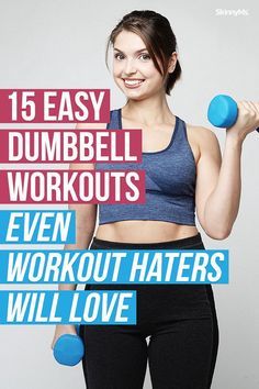 Dumbbells Workout, Workout Easy, Tone Body Workout, Dumbbell Workouts, Fat Blaster, Dumbell Workout, Training Ideas, Arm Workouts, Workout Women