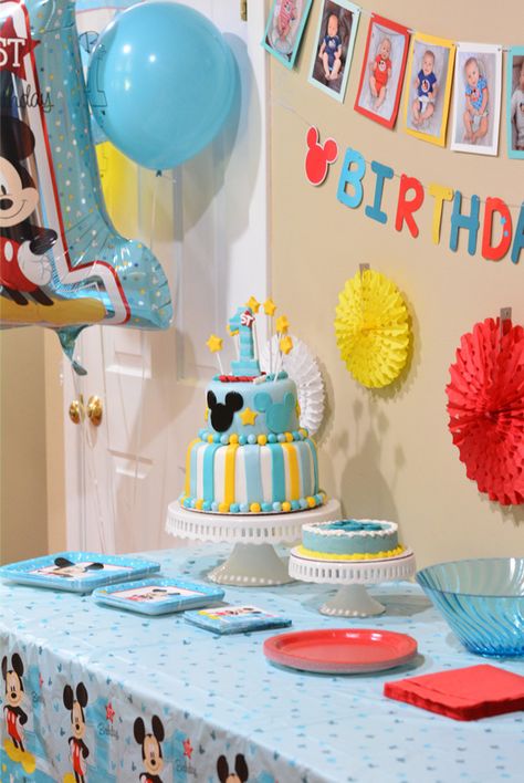 Blue Mickey Mouse Party 1st Birthdays, Disney Birthday Party Boy, Mickey Mouse 1st Birthday Party Boy, Fun To Be One Birthday, Baby Mickey Mouse 1st Birthday, Mickey Mouse 1st Birthday Party, Mickey First Birthday, Mickey 1st Birthdays, Mickey Mouse Birthday Cake